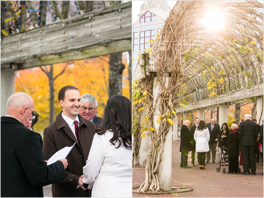 Lauren Matt Wedding Peek Christopher Columbus Park The