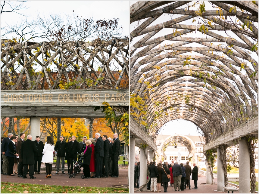 Lauren Matt Wedding Peek Christopher Columbus Park The